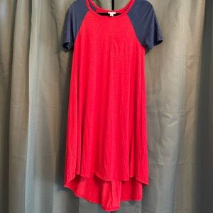 Lularoe Carly red and blue wonder woman! :)